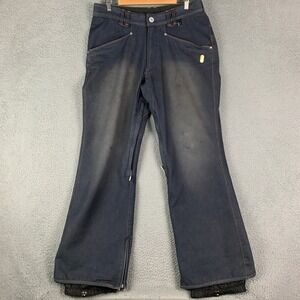 DC Snowboard Pants Mens Medium Blue Ekotex 5000 Series Denim Vented Denier-D Ski